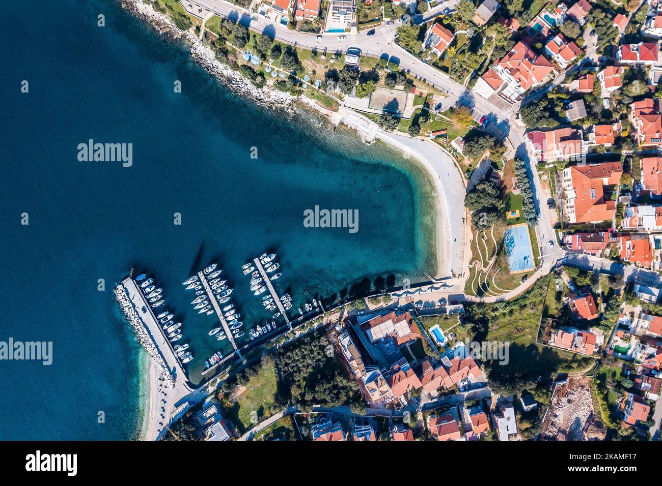 Aerial shot view water sea hi-res stock photography and images - Alamy