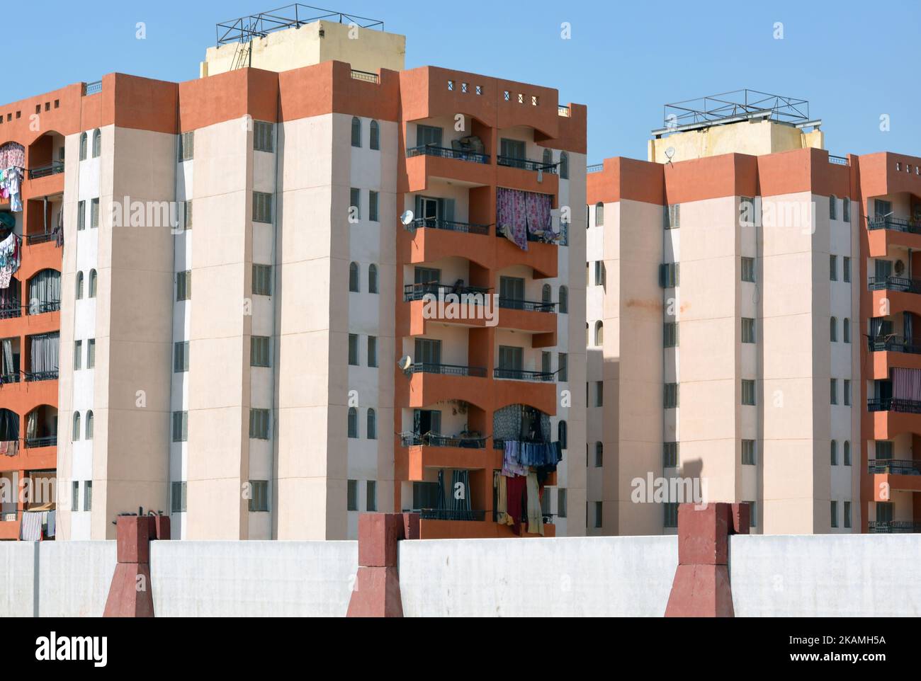 Cairo, Egypt, June 28 2022 Egyptian social residential buildings