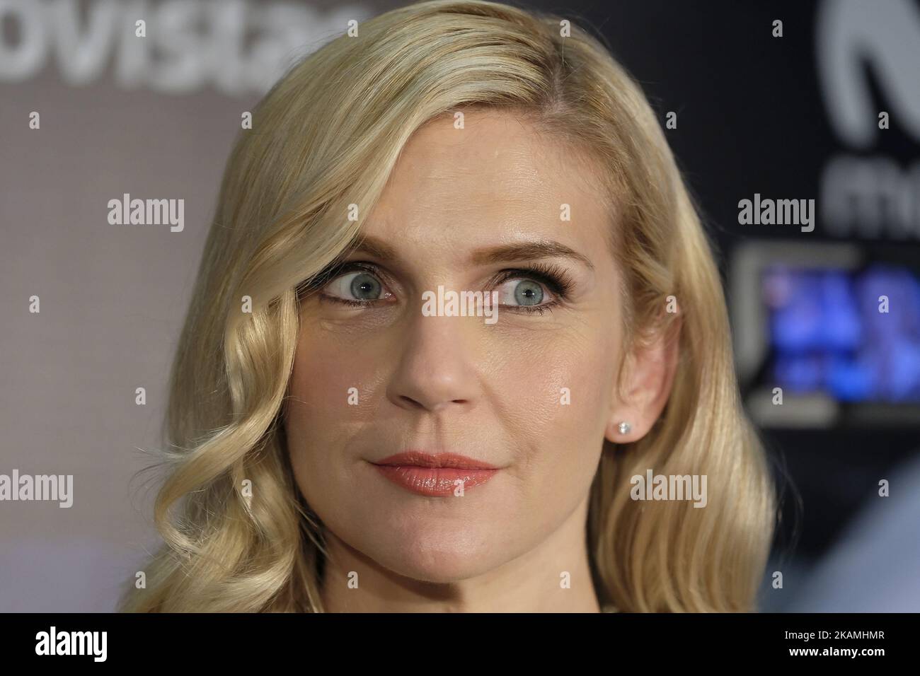Actress Rhea Seehorn attends the presentation of the series 'Better Call Saul' of Moviestar Tv in Madrid. On April 18, 2017 in Madrid, Spain. (Photo by Oscar Gonzalez/NurPhoto) *** Please Use Credit from Credit Field *** Stock Photo