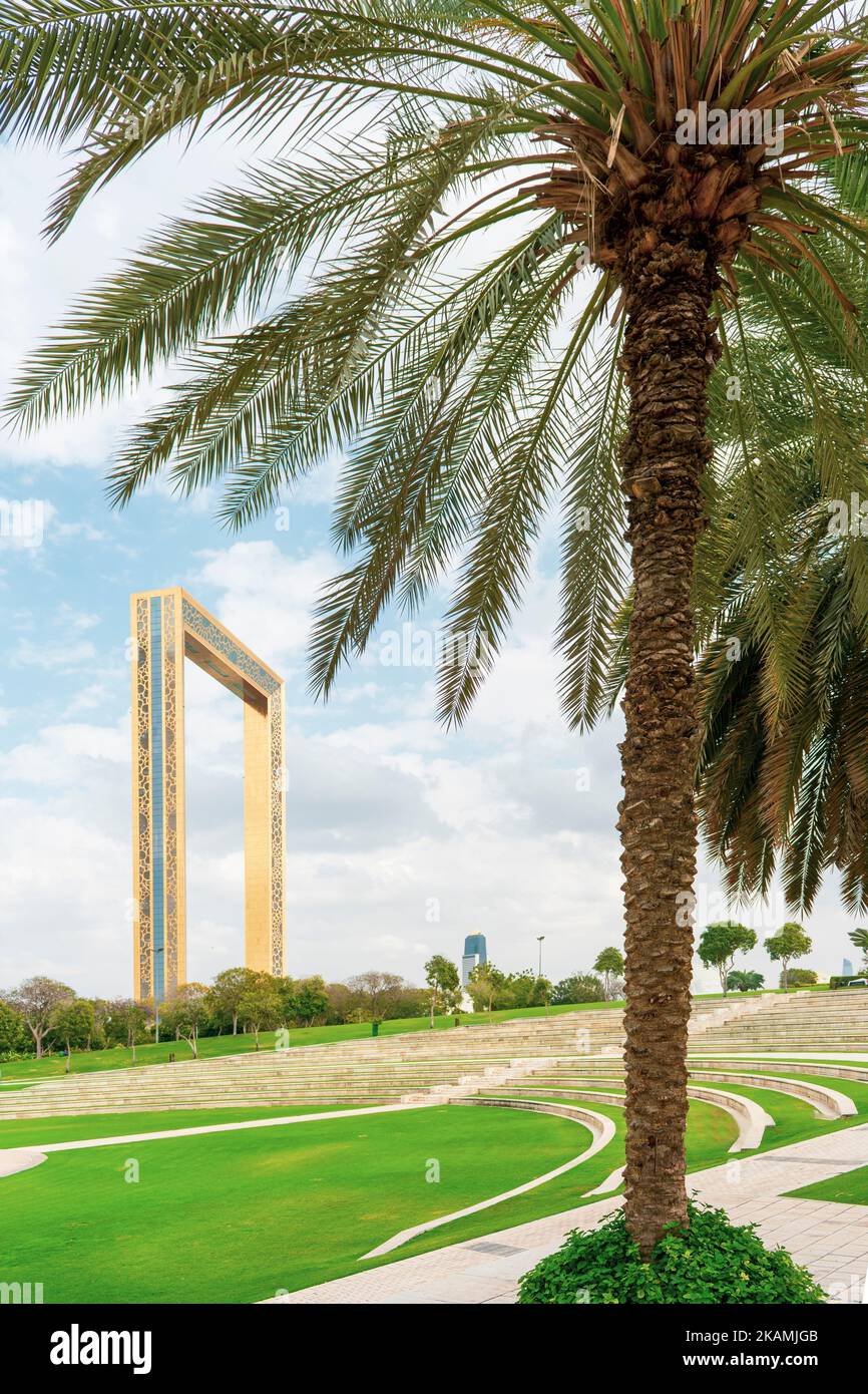 Dubai Frame, the biggest frame in the work Stock Photo Alamy