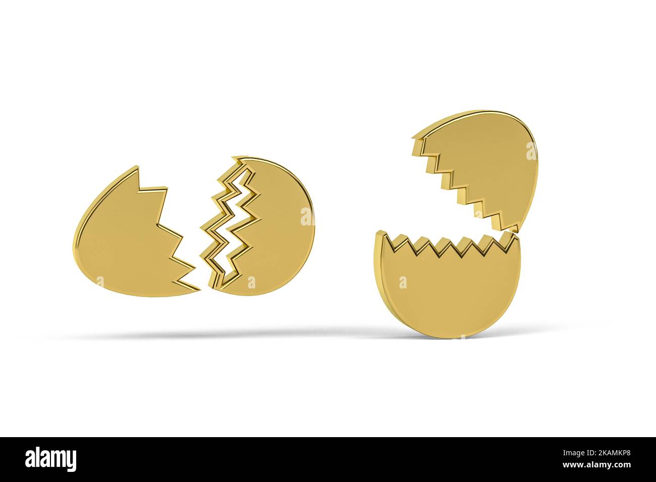 3d render broken egg hi-res stock photography and images - Alamy