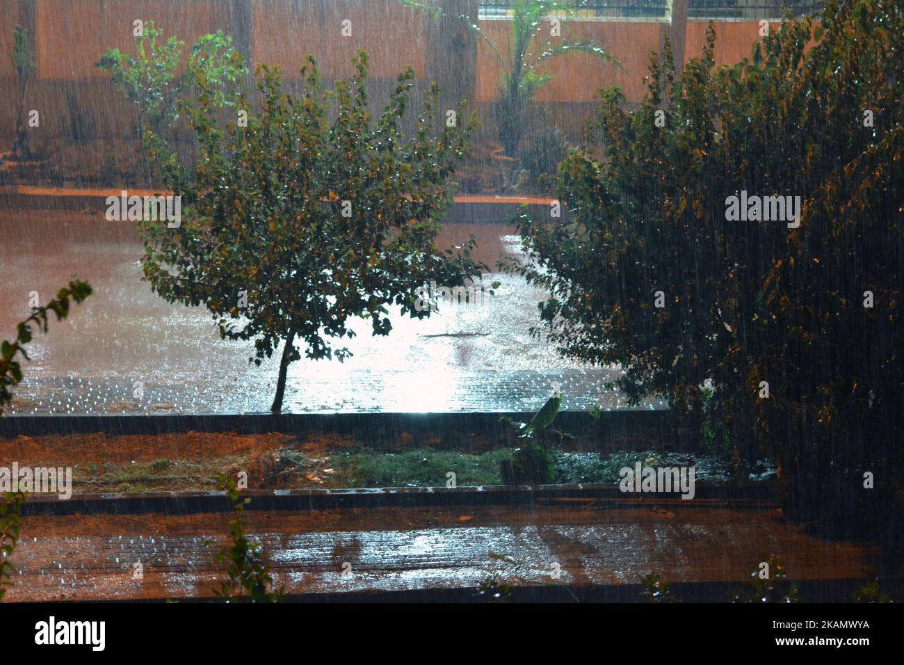 Cairo, Egypt, October 25 2022 foggy unclear scene of the streets due