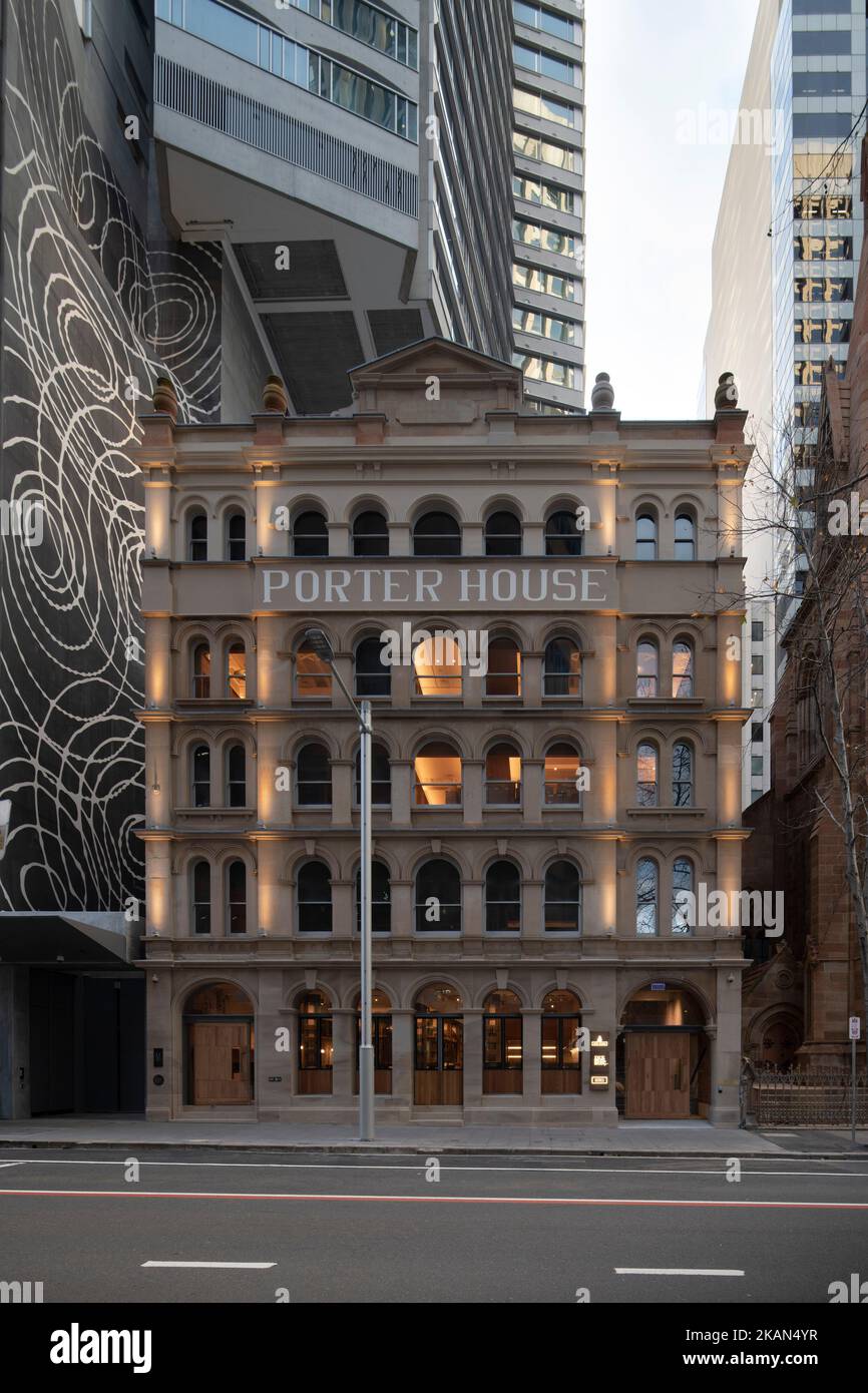 View of Porter House, the heritage building attached to The Castle. The