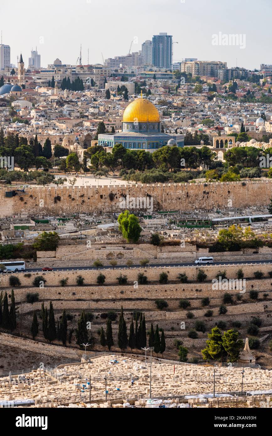 Scenic view of Jerusalem from the Mount of Olives