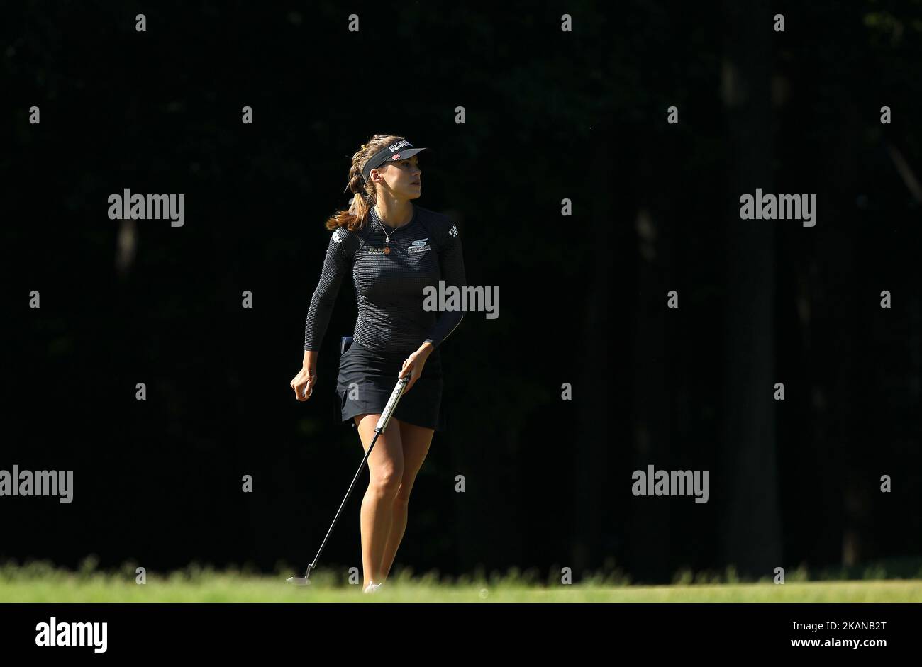 Belen Mozo of Spain during on the 6th green the third round of the LPGA Volvik Championship at Travis Pointe Country Club, Ann Arbor, MI, USA Saturday, May 27, 2017. (Photo by Jorge Lemus/NurPhoto) *** Please Use Credit from Credit Field *** Stock Photo