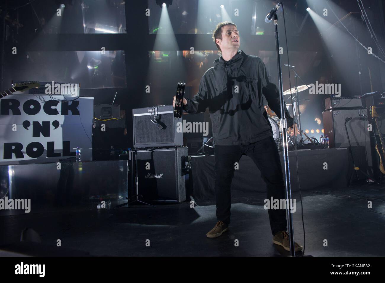British iconic frontman Liam Gallagher performs at Electric Brixton