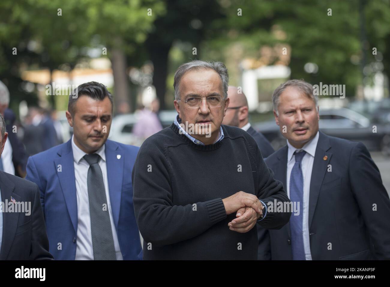 The official opening of the Fondazione Giovanni Agnelli (Giovanni Agnelli foundation). In the picture: Sergio Marchionne CEO of Fiat Chrysler Automobiles (Photo by Mauro Ujetto/NurPhoto) *** Please Use Credit from Credit Field *** Stock Photo