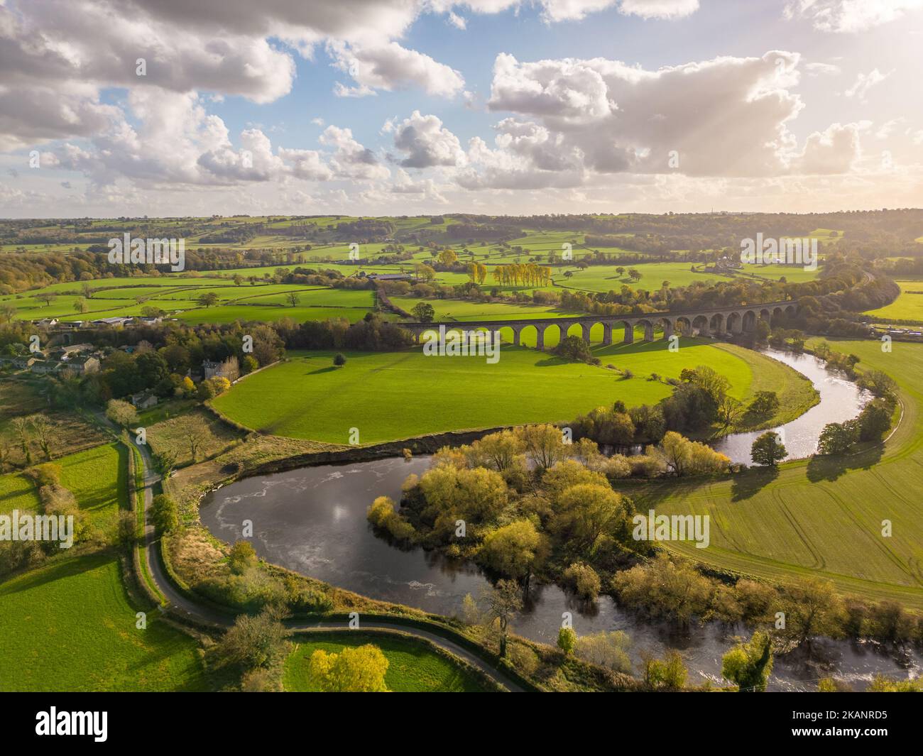 North Yorkshire, UK. UK Weather A bright sunny day with scattered