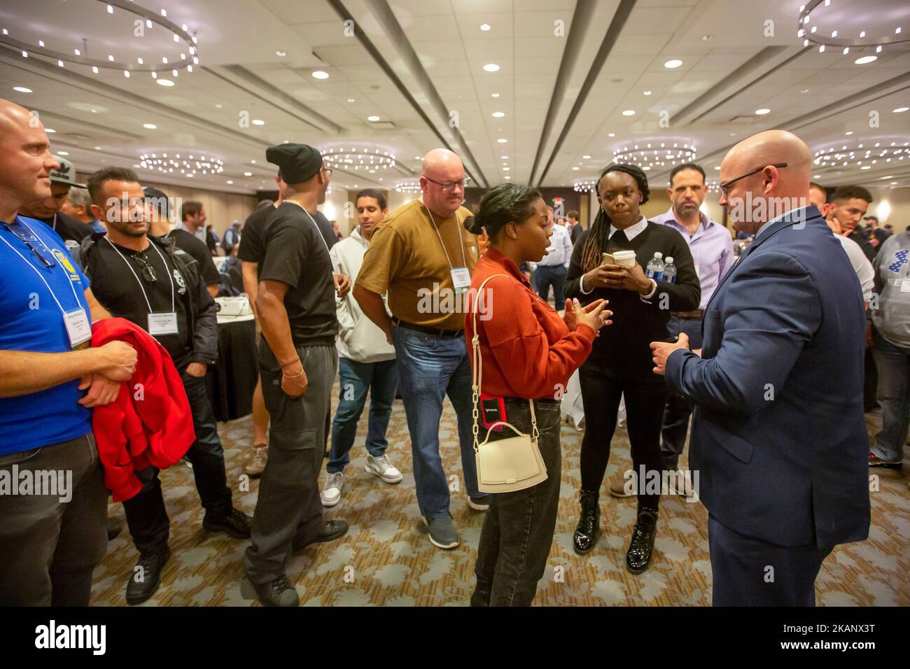 Chicago, Illinois Teamster President Sean O'Brien (right) met with