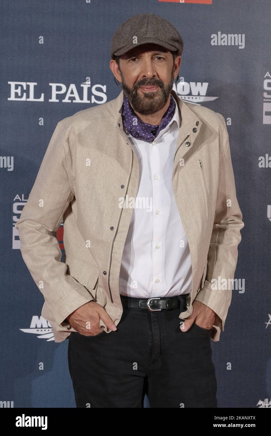 Juan Luis Guerra attends the 'Mas Es Mas' concert photocall at Vincente Calderon stadium on June 24, 2017 in Madrid, Spain. (Photo by Oscar Gonzalez/NurPhoto) *** Please Use Credit from Credit Field *** Stock Photo