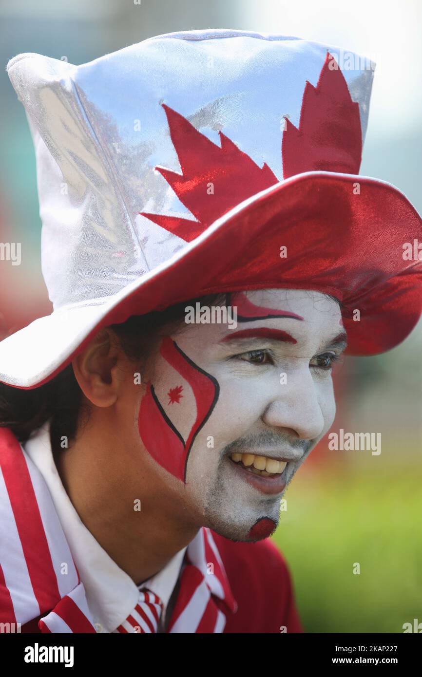 Canadians celebrate Canada Day and the 150th birthday of Canada (the 150th anniversary of Confederation) at Queens Park in downtown Toronto, Ontario, Canada, on July 01, 2017. (Photo by Creative Touch Imaging Ltd./NurPhoto) *** Please Use Credit from Credit Field *** Stock Photo