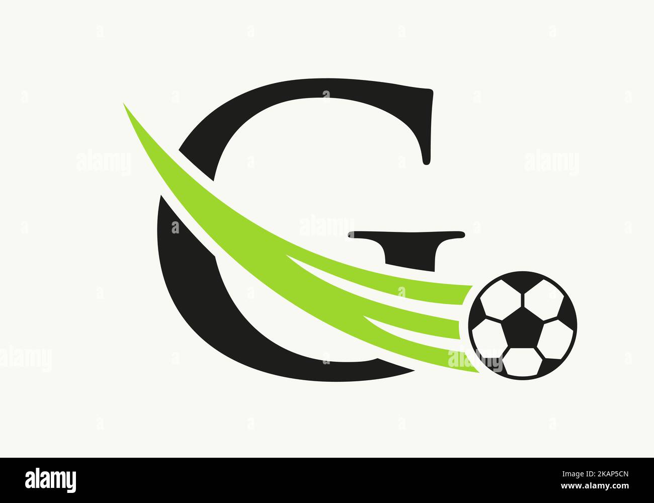 Letter G Soccer Football Logo. Soccer Club Symbol Concept Of Football ...