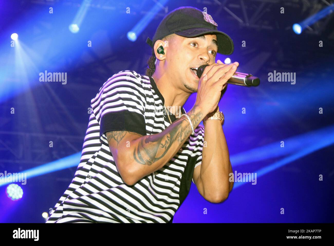 The Puerto Rican Reggaeton singer: Ozuna performs during the Zaragoza ...