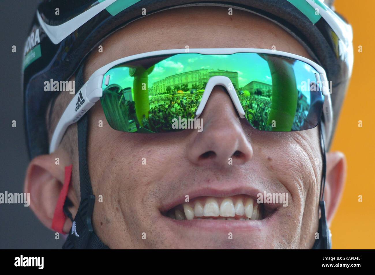 Rafal Majka from Bora-Hansgrohe team at the start of the opening stage, a 130km with start and finish in Krakow, during the 74th edition of Tour of Poland 2017. On Saturday, July 29, 2017, in Krakow, Poland. Photo by Artur Widak *** Please Use Credit from Credit Field ***  Stock Photo