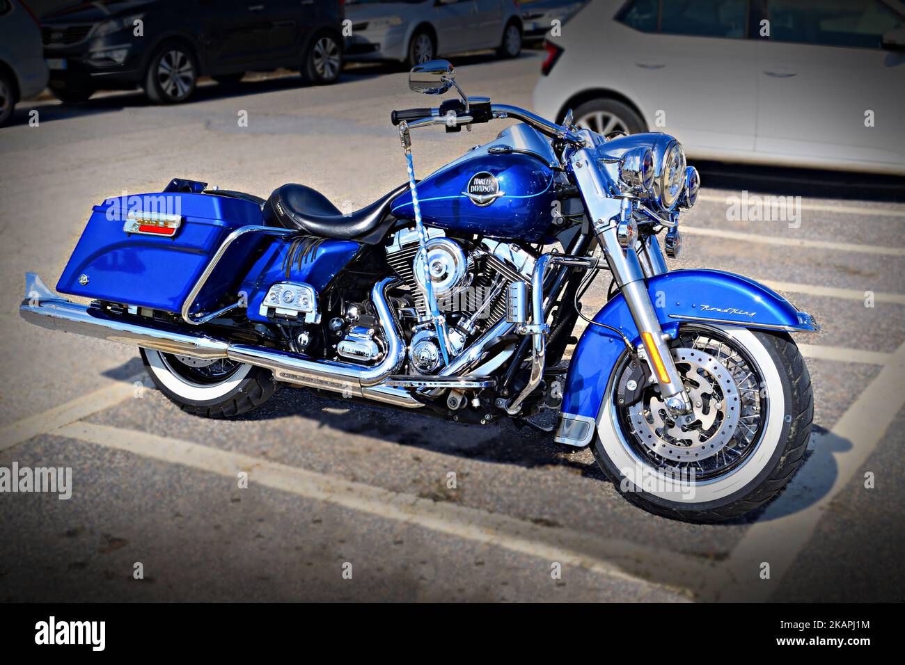 Blue harley online davidson