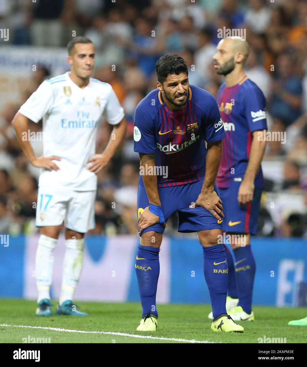 Luis Suarez (Barcelona), AUGUST 7, 2017 - Football / Soccer : Pre Season  match of "Joan Gamper Trophy" between FC Barcelona 5-0 Chapecoense at the  Camp Nou stadium in Barcelona, Spain. (Photo