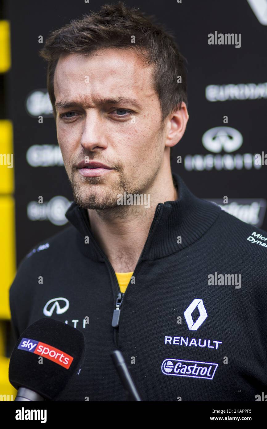 30 PALMER Jolyon from Great Britain team Renault Sport F1 team during the Formula One Belgian Grand Prix at Circuit de Spa-Francorchamps on August 24, 2017 in Spa, Belgium. (Photo by Xavier Bonilla/NurPhoto) Stock Photo