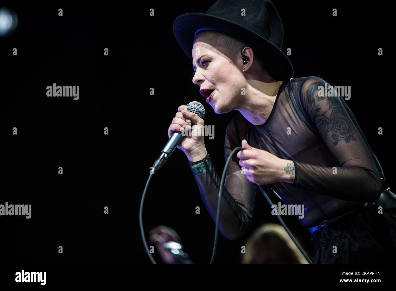 The dutch singer Kovacs performing live at Lowlands Festival 2017 ...