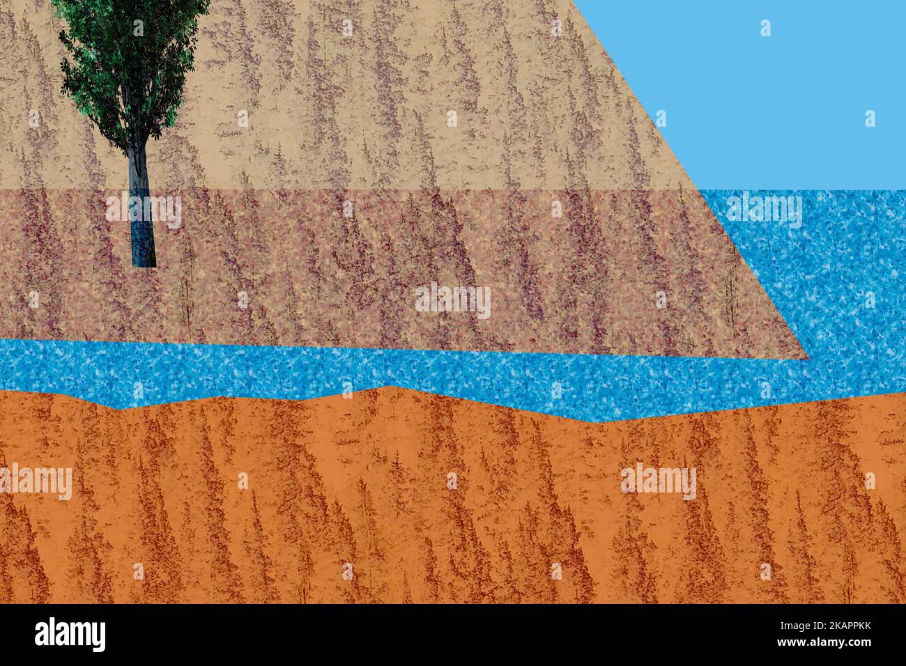 Flood, inundation concept. Climate change Stock Photo - Alamy