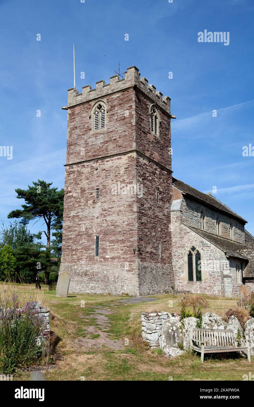 St Mary's Parish Church, Almeley, Herefordshire Stock Photo