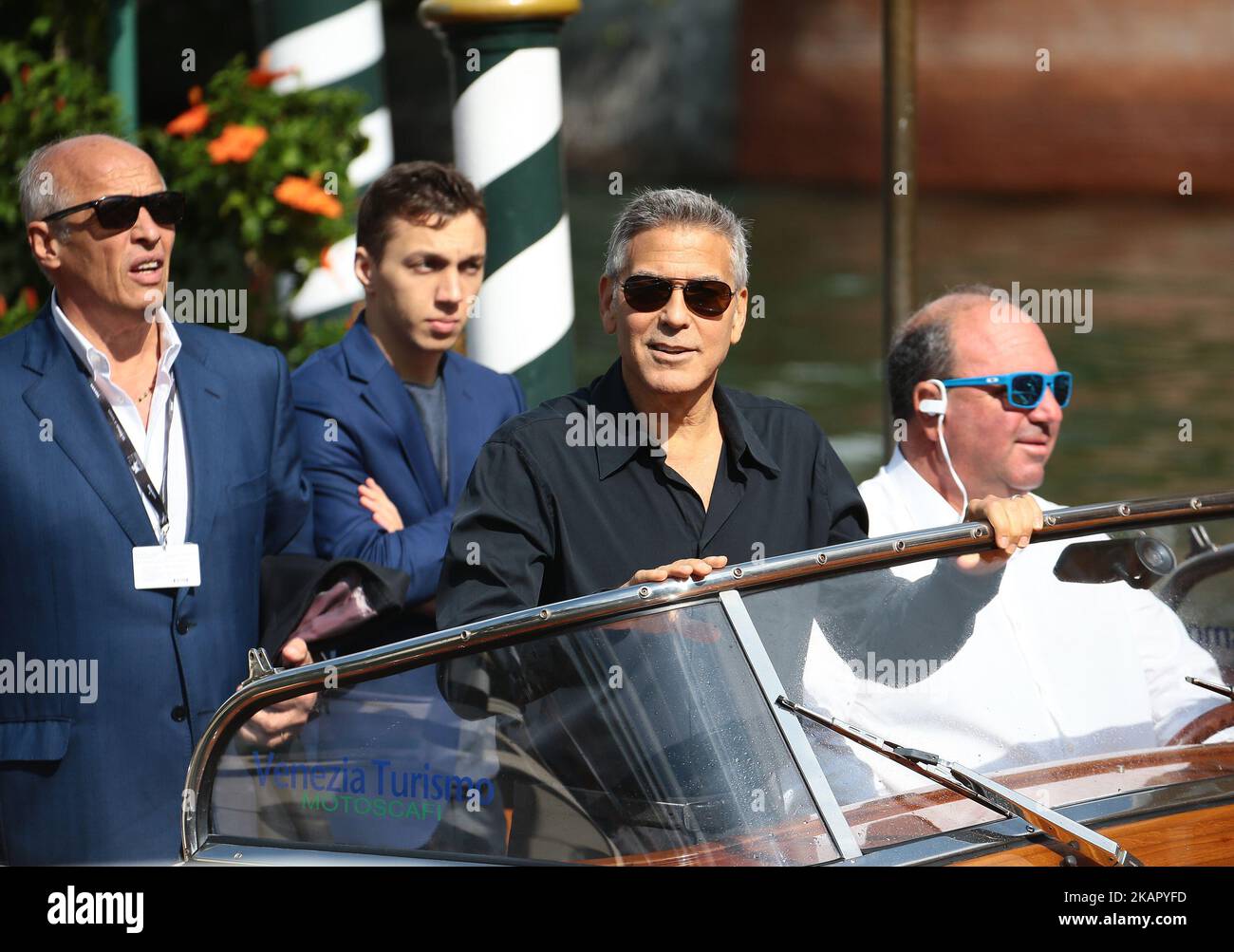 George Clooney arrive at the Hotel Excelsior during the 74th Venice Film Festival on September 2, 2017 in Venice, Italy. (Photo by Matteo Chinellato/NurPhoto) Stock Photo