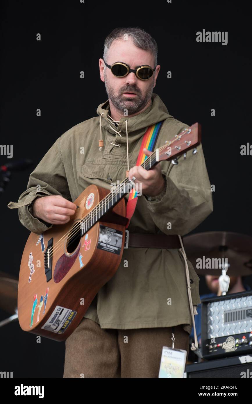 Scottish singer Steve Mason performs on stage at OnBlackheath Festival, in London, UK on September 9, 2017. (Photo by Alberto Pezzali/NurPhoto) Stock Photo