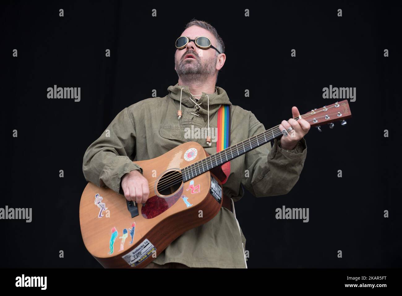 Scottish singer Steve Mason performs on stage at OnBlackheath Festival, in London, UK on September 9, 2017. (Photo by Alberto Pezzali/NurPhoto) Stock Photo