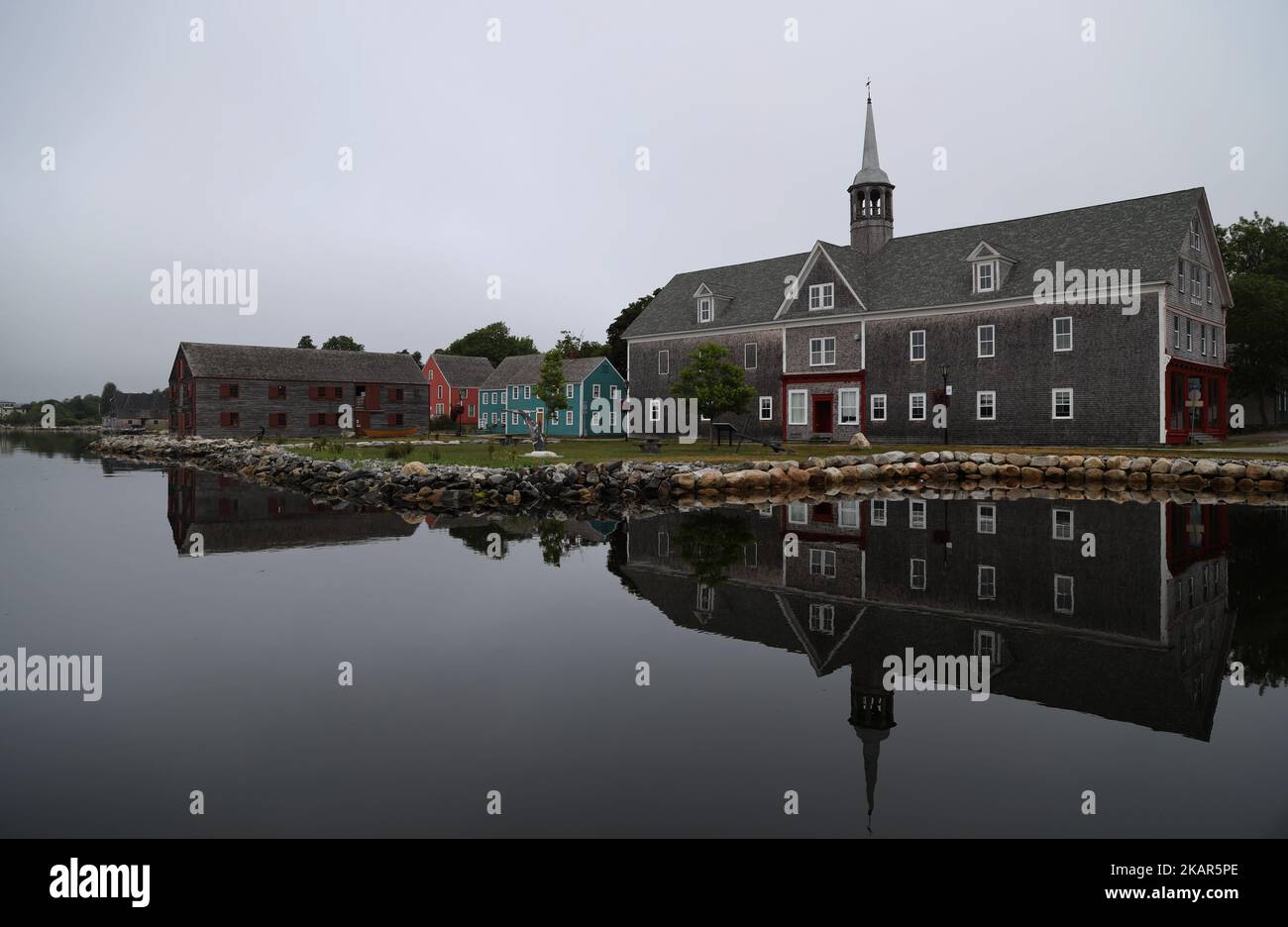 Ancient houses in the town of Shelburne in Nova Scotia Stock Photo Alamy
