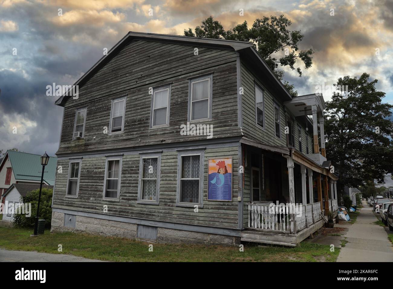 Ancient houses in the town of Shelburne in Nova Scotia Stock Photo Alamy