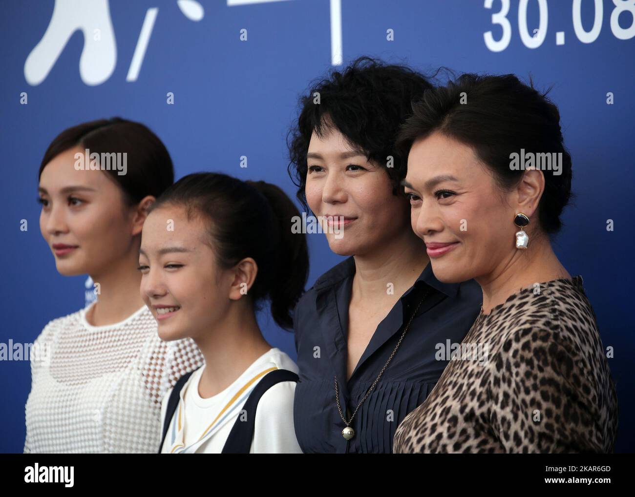 Venice, Italy. 07 September, 2017. actress Jing Peng, actress Zhou