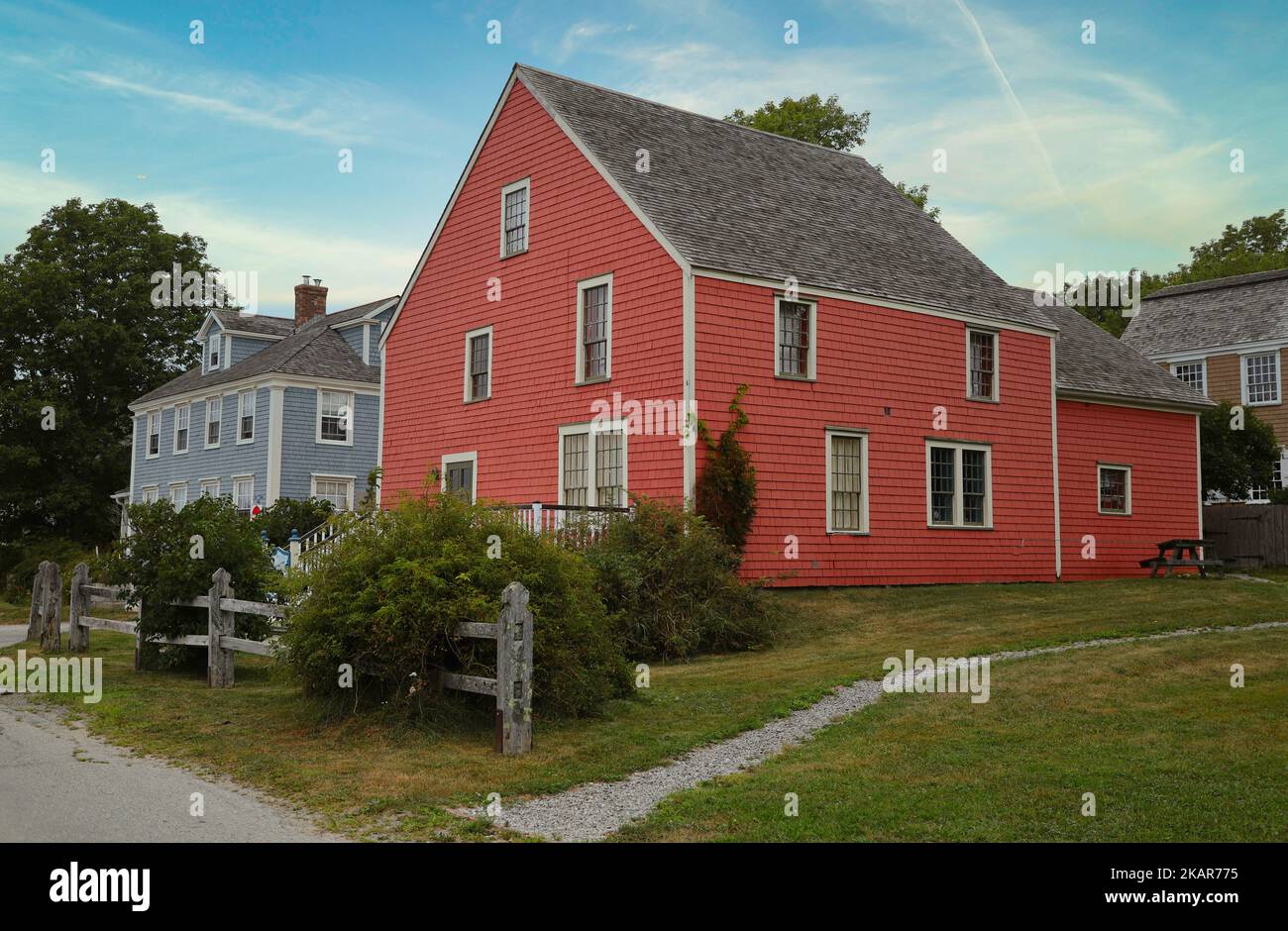 Ancient houses in the town of Shelburne in Nova Scotia Stock Photo Alamy
