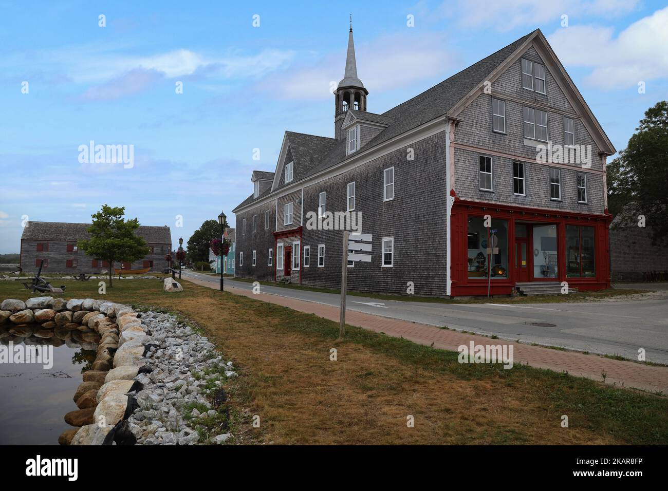 Ancient houses in the town of Shelburne in Nova Scotia Stock Photo Alamy