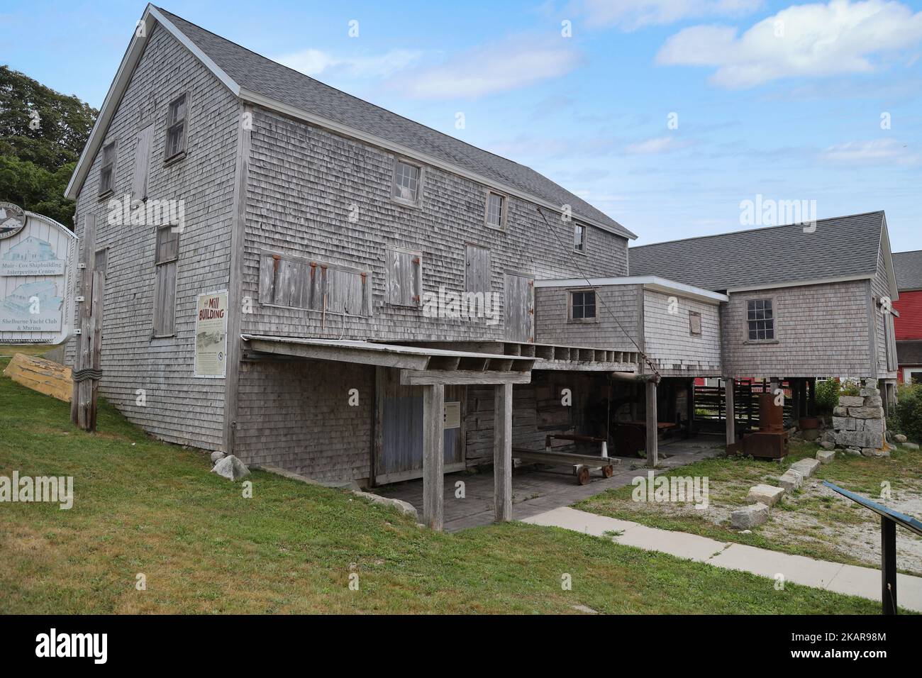 Ancient houses in the town of Shelburne in Nova Scotia Stock Photo Alamy