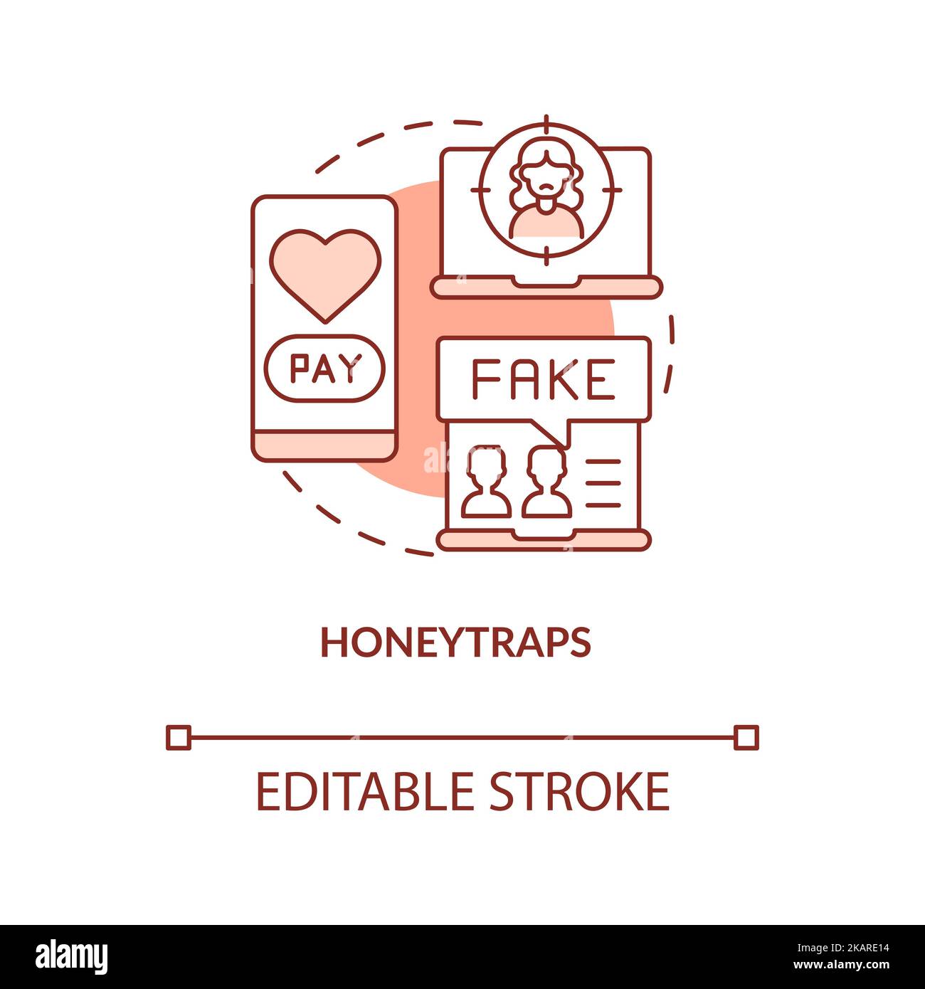 Honeytraps terracotta concept icon Stock Vector Image & Art - Alamy