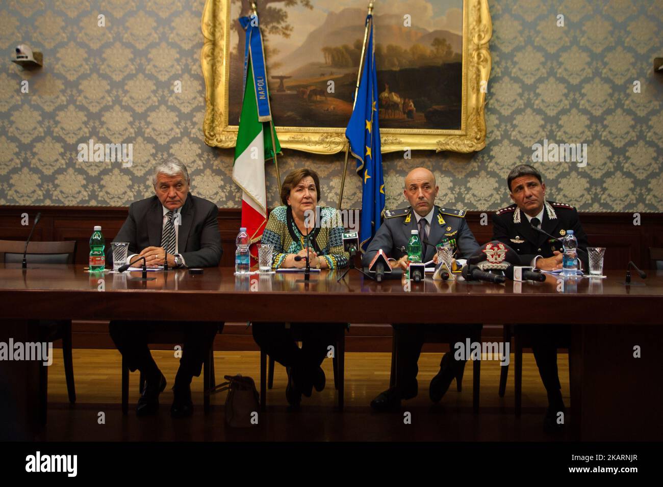 Superintended of Napes Antonio De Lesu, Finance Guard Commander ...