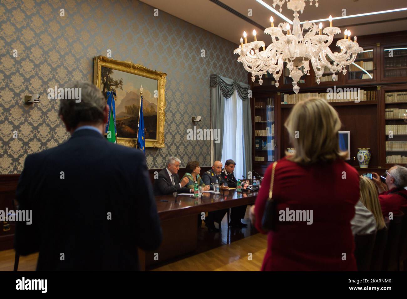 Superintended of Napes Antonio De Lesu, Finance Guard Commander ...