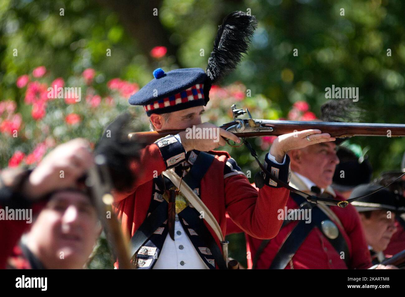 Annual reenactment of the Battle of Germantown during the
