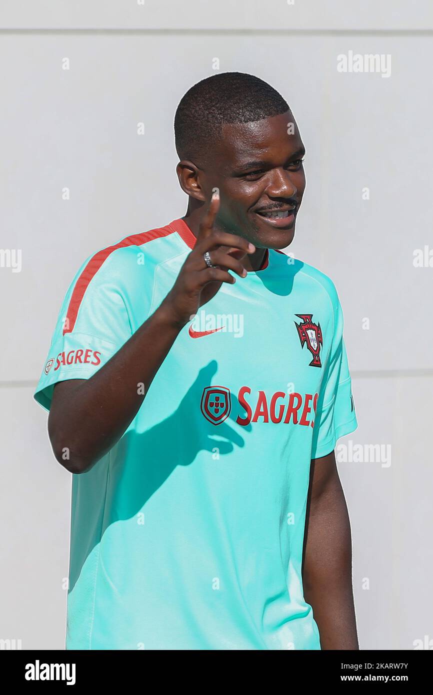Portugals midfielder William Carvalho in action during National Team Training session before the match between Portugal and Switzerland at City Football in Oeiras, Lisbon, Portugal on October 9, 2017. (Photo by Bruno Barros / DPI / NurPhoto) Stock Photo