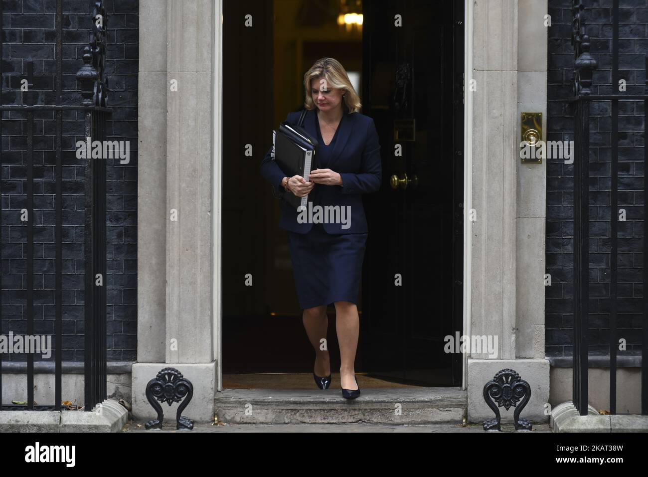 Education Secretary Justine Greening Leaves 10 Downing Street Following A Cabinet Meeting On