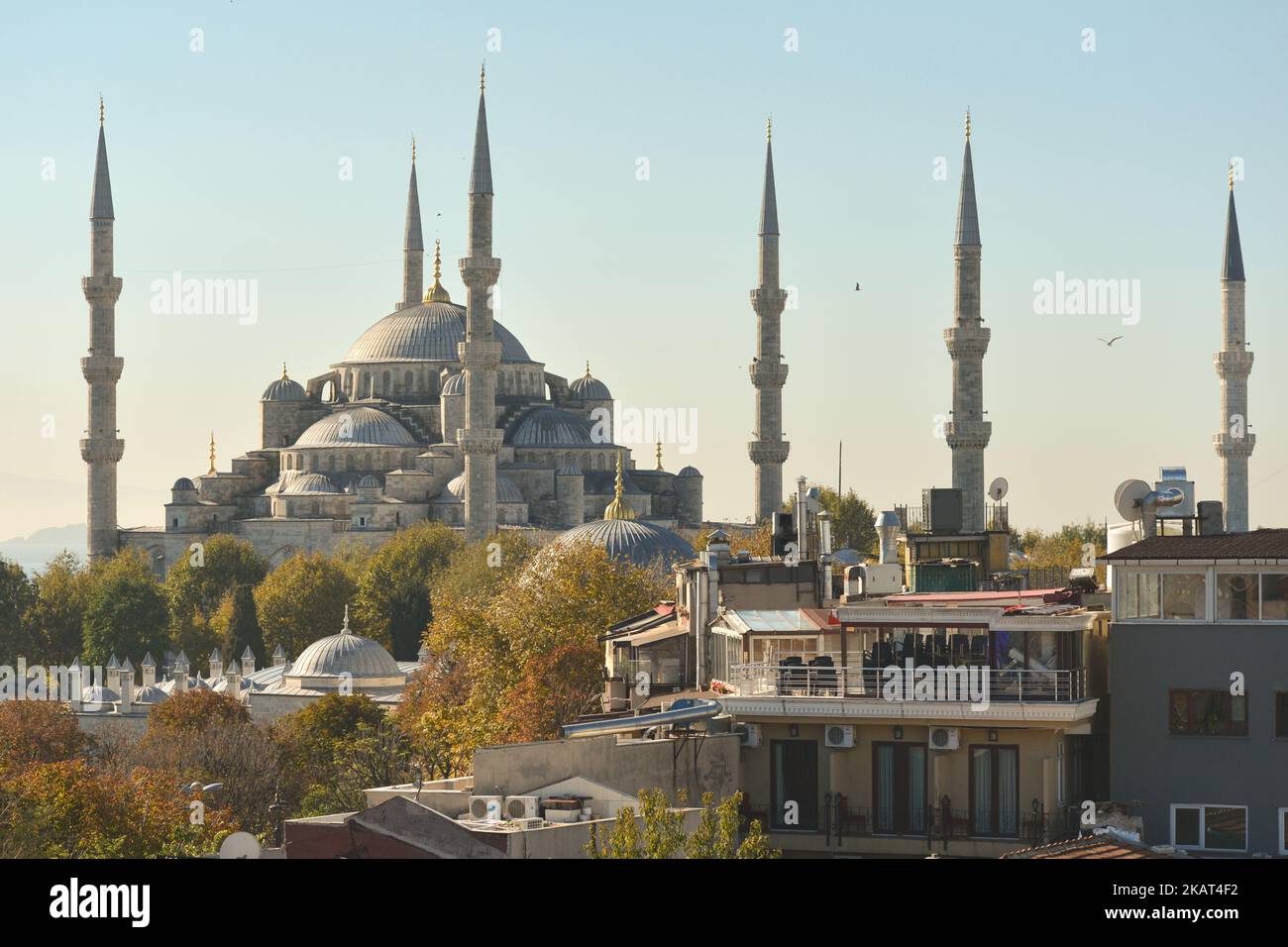 A general view of Sultan Ahmed Mosque, popularly knownas Blue Mosque ...