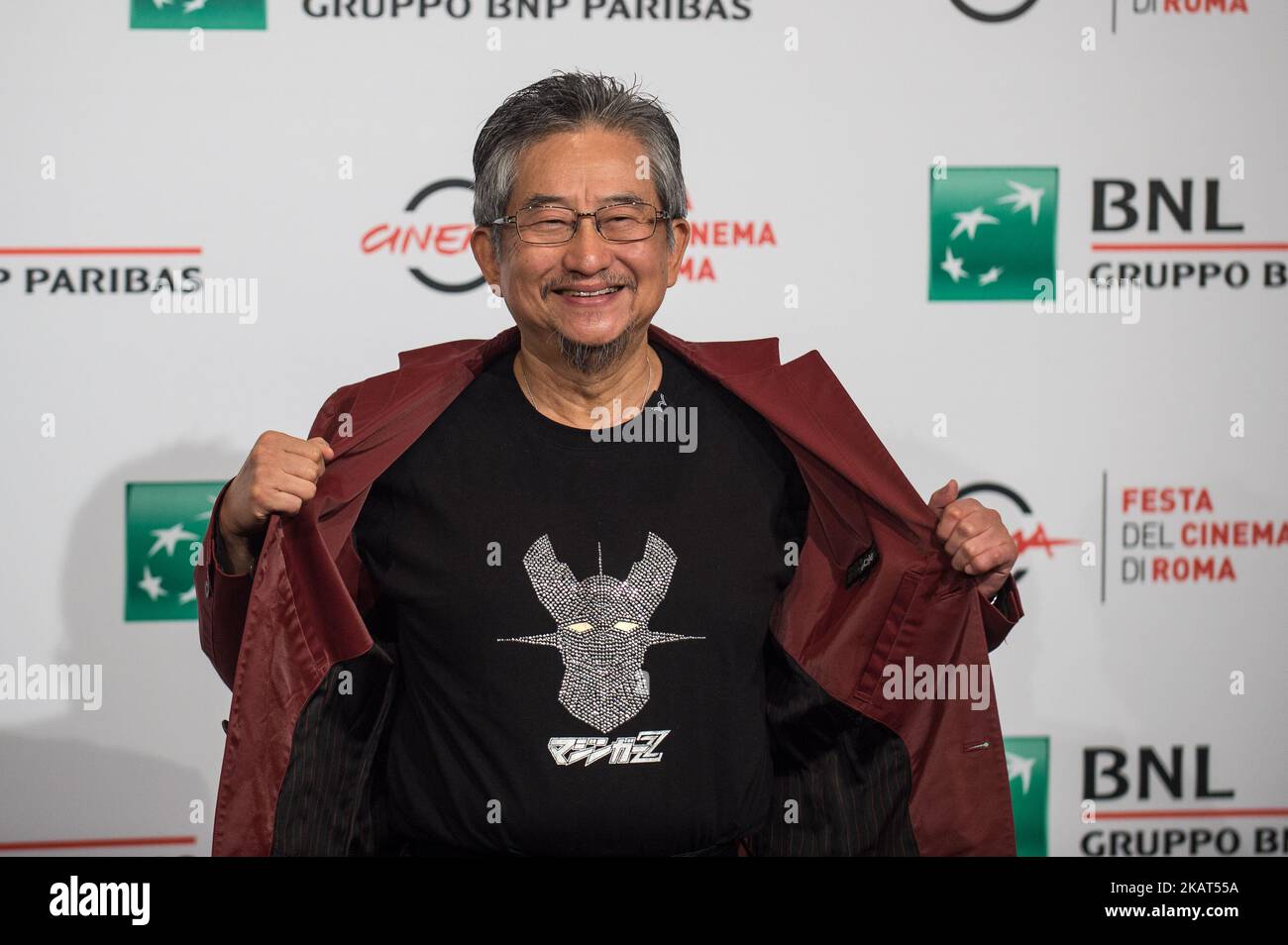 Go Nagai attends the photocall during the 12th Rome Cine Fest, Rome, Italy on 28 October 2017. (Photo by Giuseppe Maffia/NurPhoto) Stock Photo