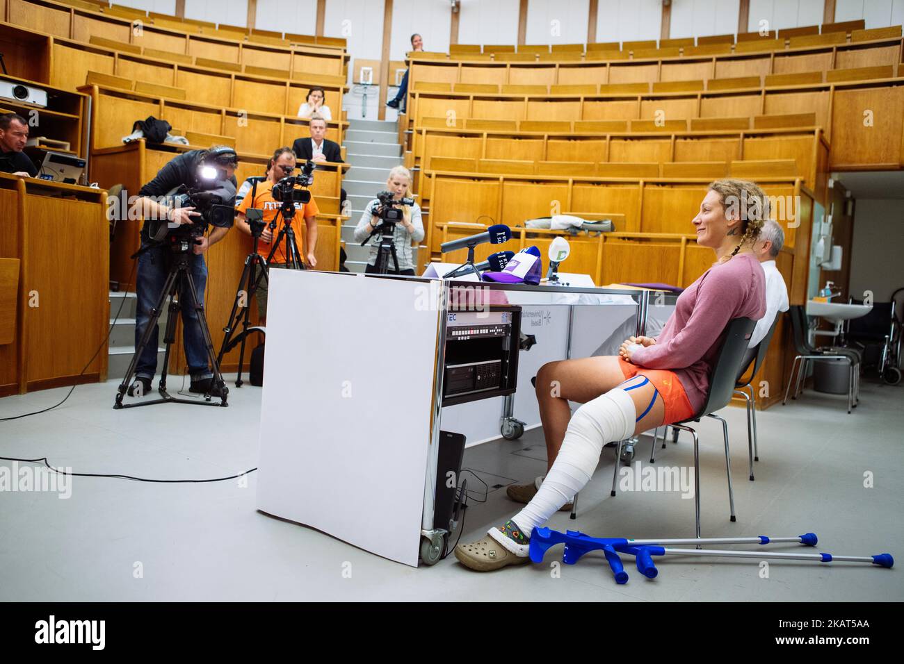 Alpine skiing downhill 2017 world champion, Slovenian athlete Ilka