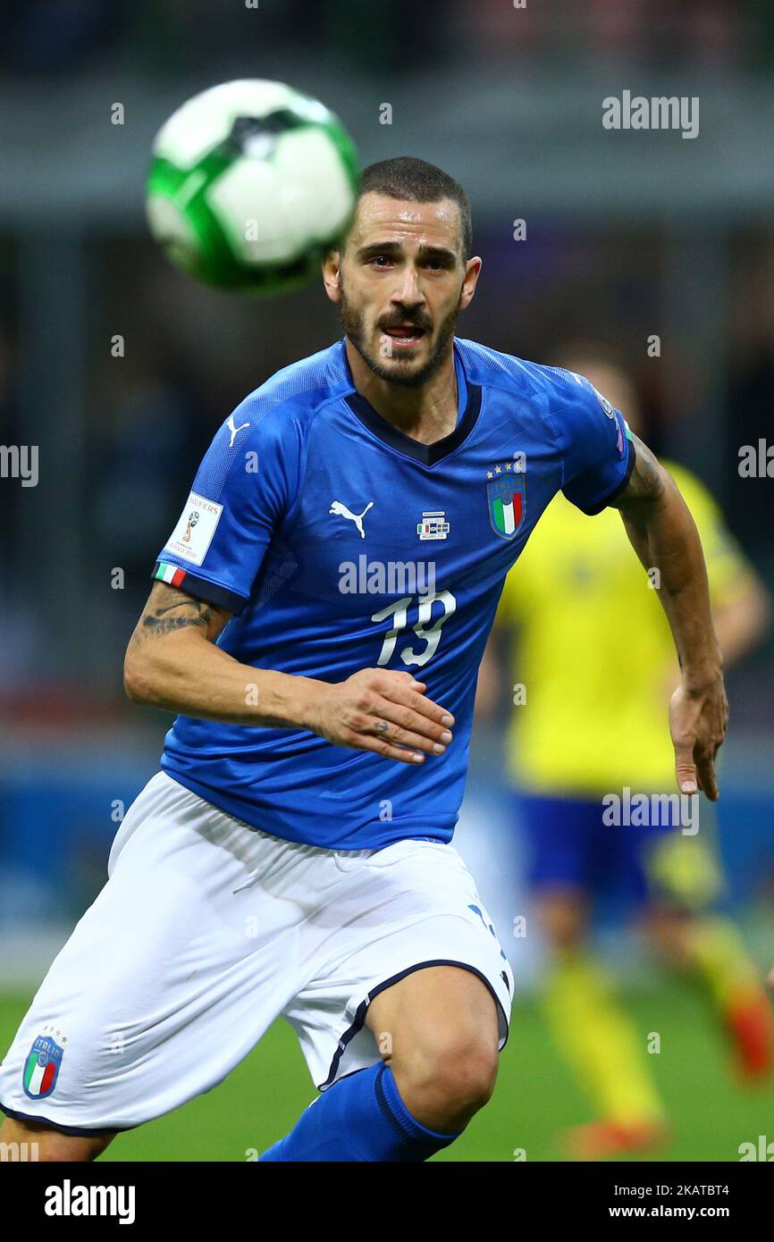 Leonardo Bonucci Of Italy At San Siro Stadium In Milan Italy On