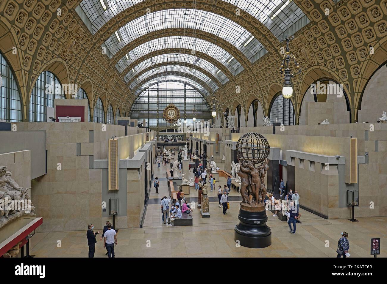 France, Paris, Musee d'Orsay  housed in the former Gare d'Orsay, a Beaux-Arts railway station. t houses the largest collection of Impressionist and po Stock Photo