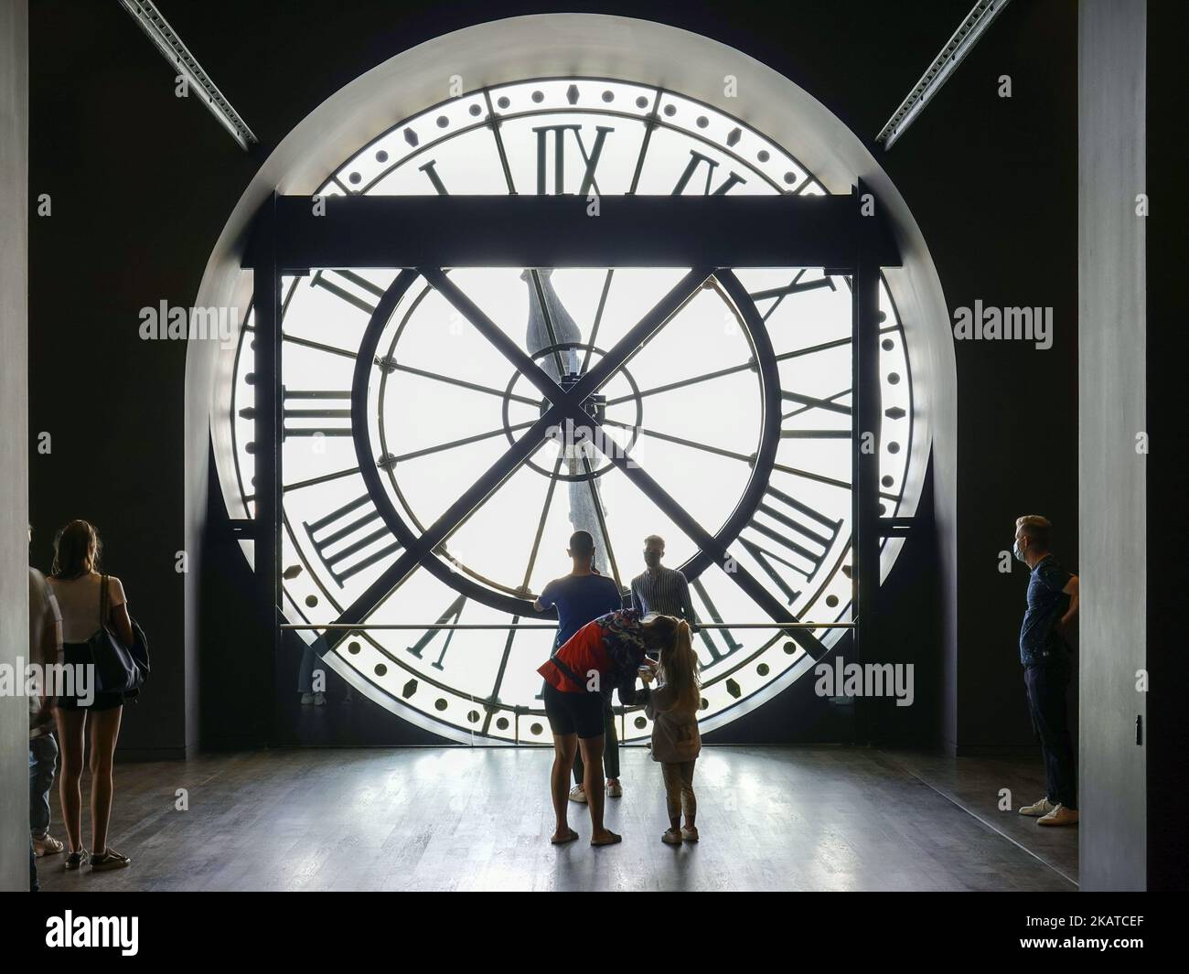 France, Paris, Musee d'Orsay housed in the former Gare d'Orsay, a Beaux-Arts railway station. t houses the largest collection of Impressionist and pos Stock Photo