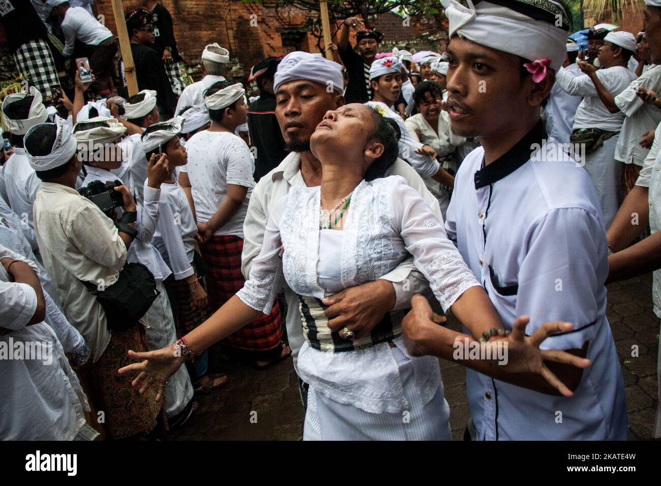 A trance ritual ceremonies at the village Pakraman Pengerebongan ...