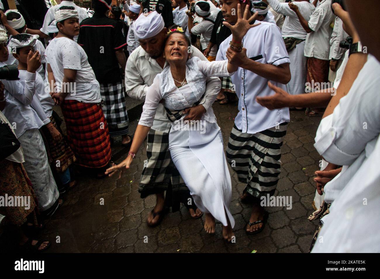 A trance ritual ceremonies at the village Pakraman Pengerebongan ...