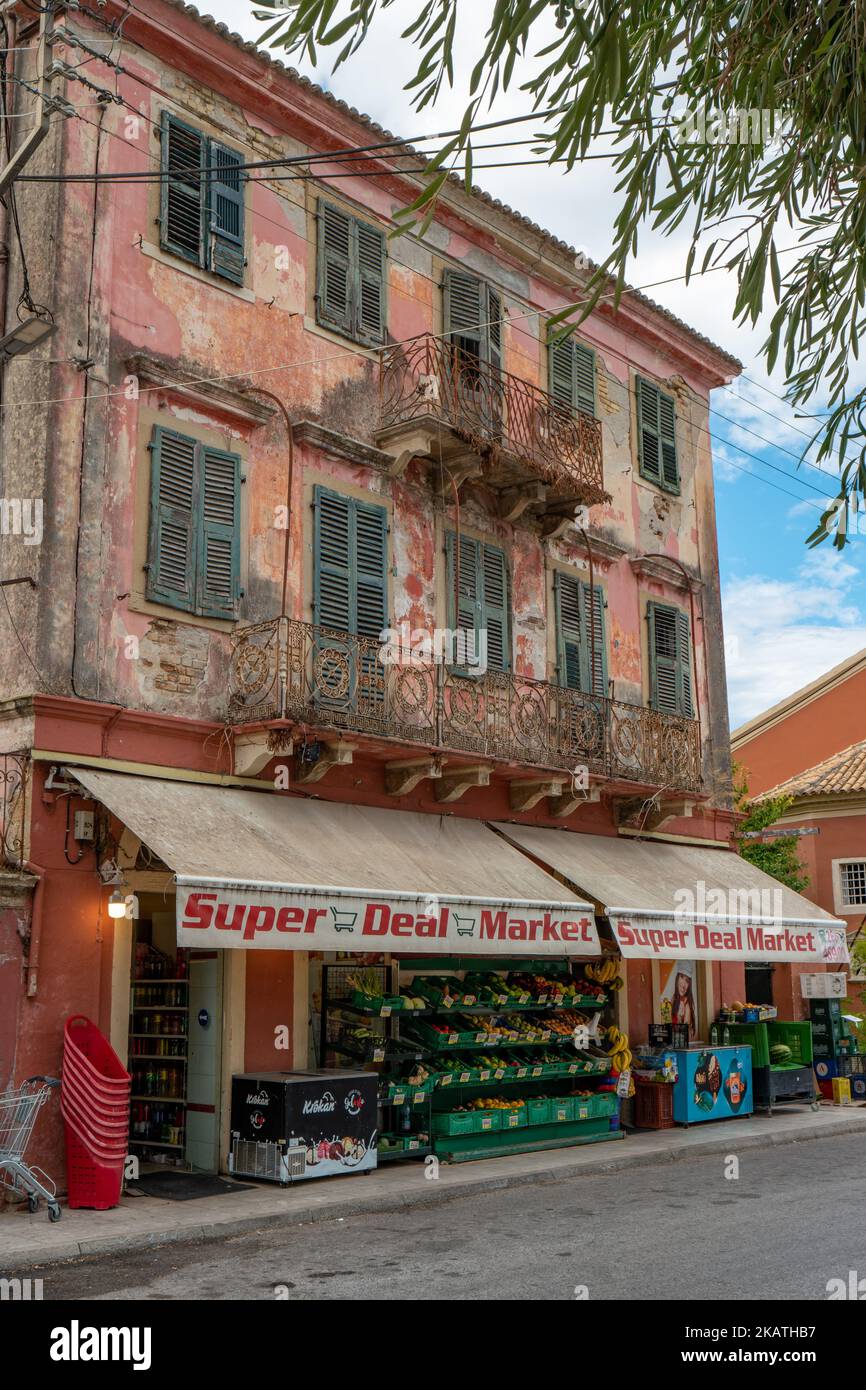Super Deal Market, Μητροπολίτου Αθανασίου, Corfu, Stock Photo