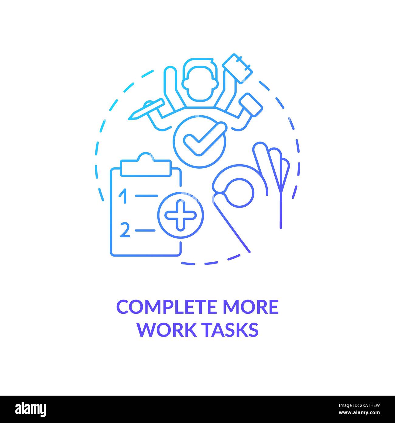 Work complete Cut Out Stock Images & Pictures - Alamy