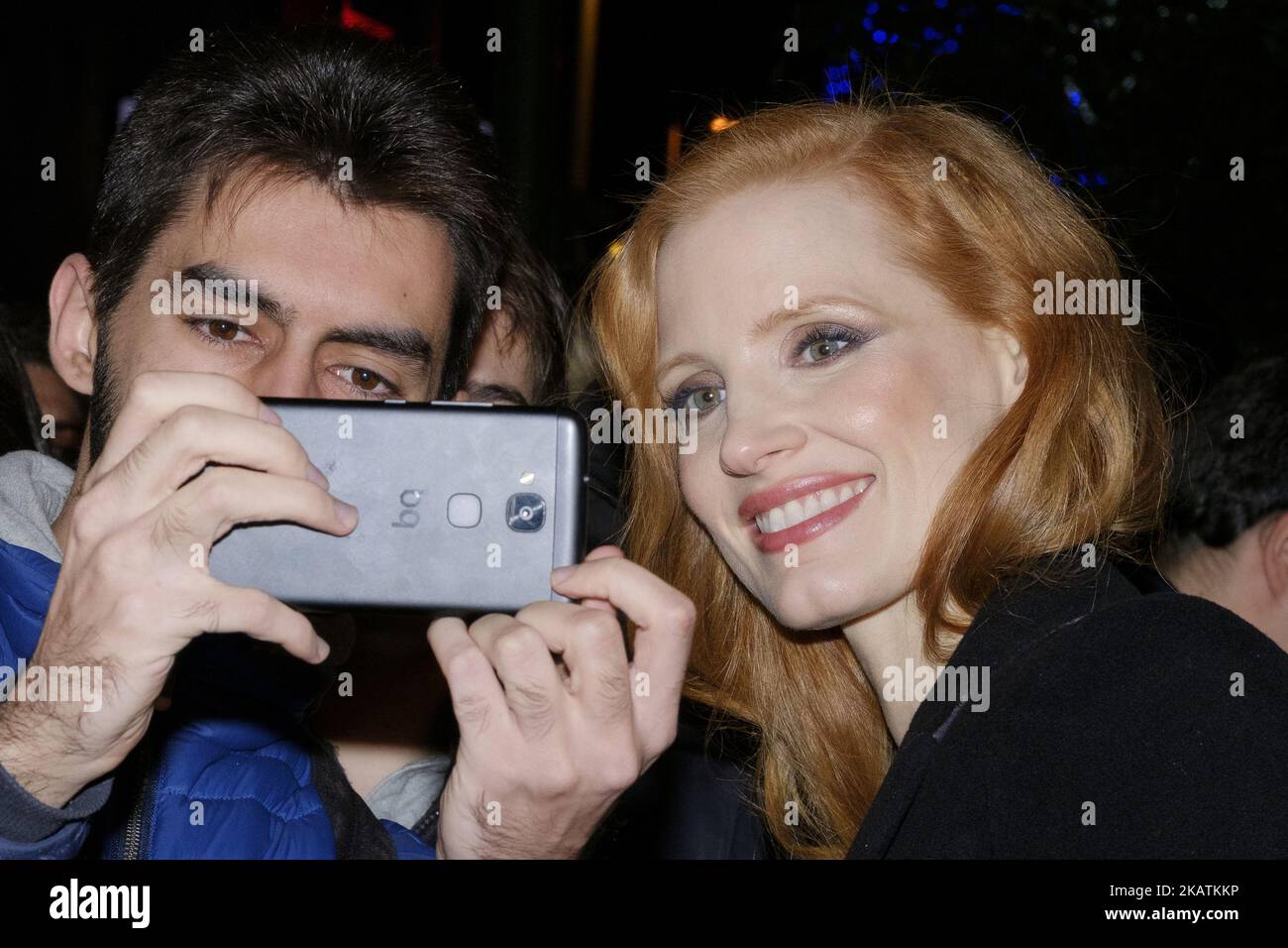 Us actress jessica chastain poses during a photocall premier of hi-res